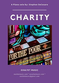 Charity piano sheet music cover Thumbnail